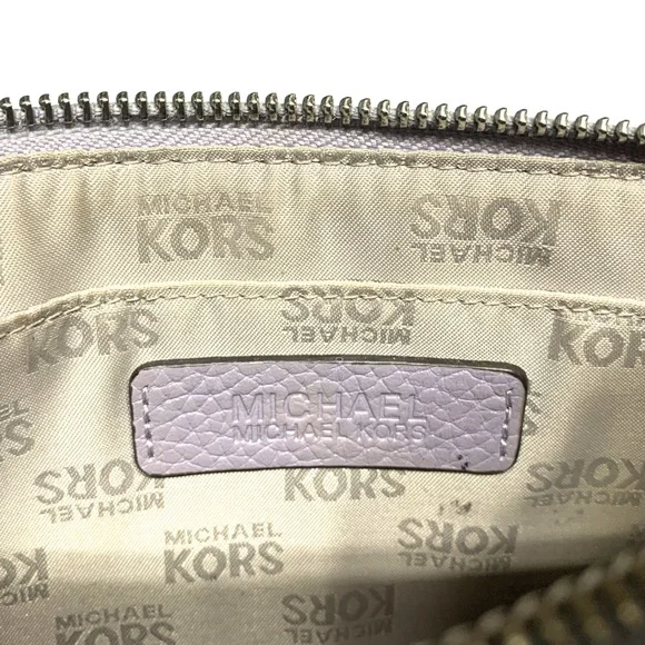 Michael Michael Kors Fulton Large Zip Leather Clutch Lilac - Picture 5 of 12